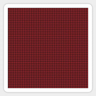 Hounds Tooth Check Black and Red Houndstooth Pattern Magnet